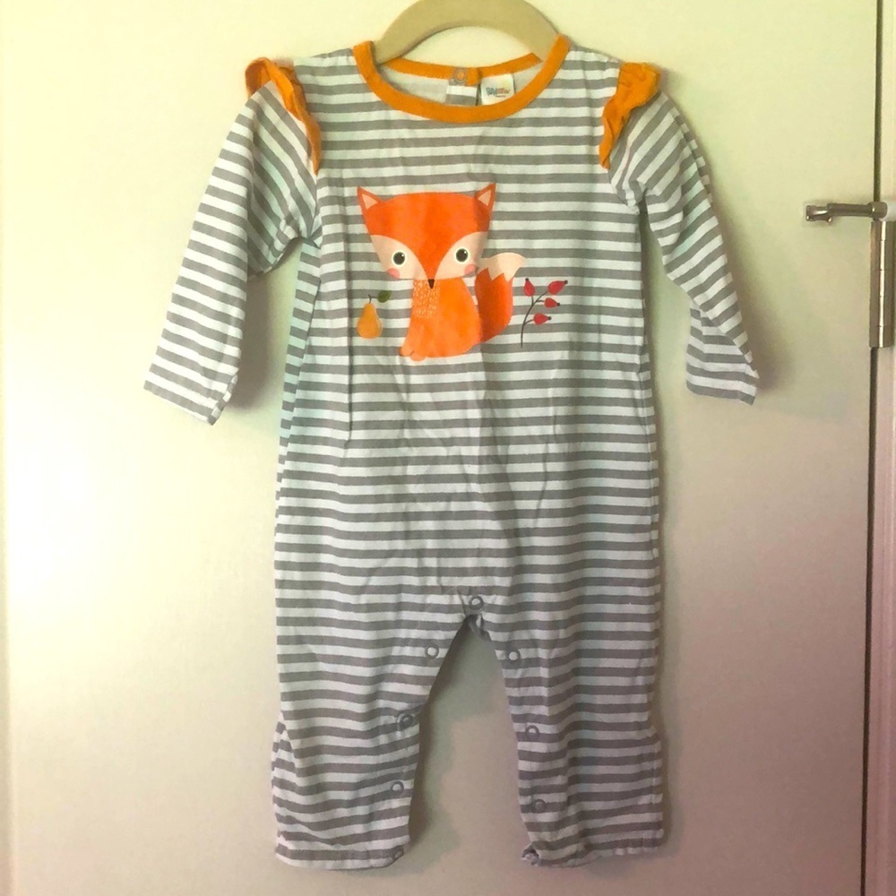 Peppy Mini Baby fox jumper romper 12m